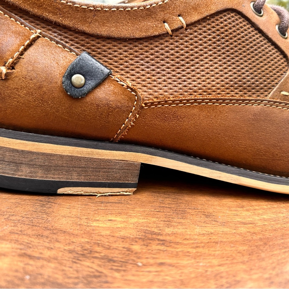 Steve Madden Classic Brown Leather Men's Shoes Size 9.5 - Picture 10 of 16